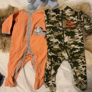 Carters baby boy lots of 4 footed pajama 6-9M